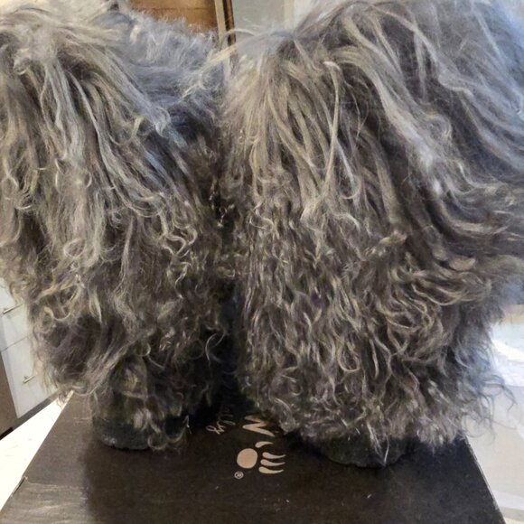 Bear Paw Women's Boots Boetis II Charcoal Grey Lamb Fur Size 5 NEW 1294W 030 - Picture 7 of 14